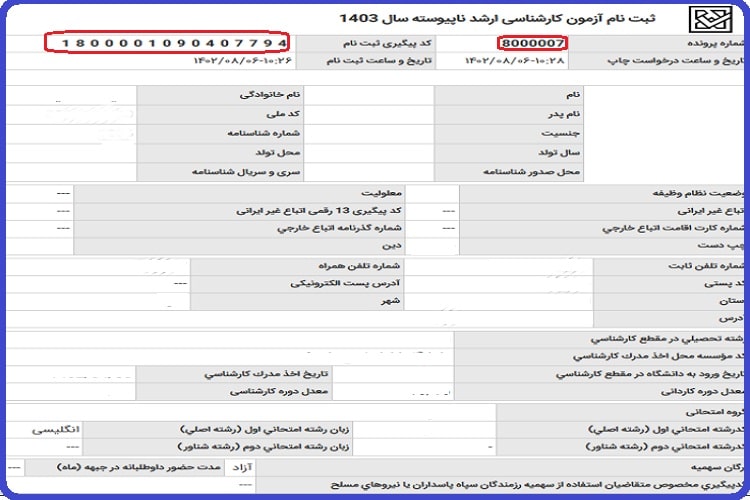 ثبت نام کارشناسی ارشد سال 1403 + راهنما ، هزینه و شرایط 21 نحوه ثبت نام آزمون کارشناسی ارشد